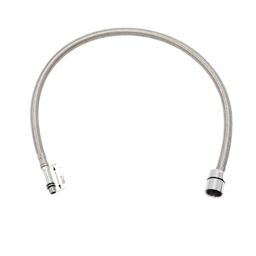 Xuro 50/60/70/80/150 cm F1/2 M10 * 1 Ersatz-Wasserhahnschlauch Ausziehschlauch 304 Edelstahlschlauchrohr Dusche Küchenzubehör(60cm) von Xuro