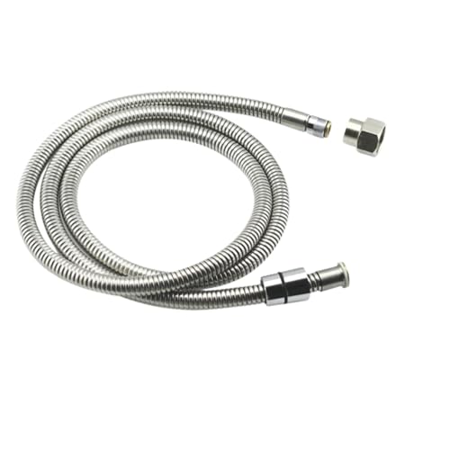 Xuro Edelstahl Chrom Oberfläche Pull Out Dusche Rohr, bad Waschbecken Küche Ablauf Wasserhahn Spezielle Schlauch(A 2m and M15 Adapter) von Xuro