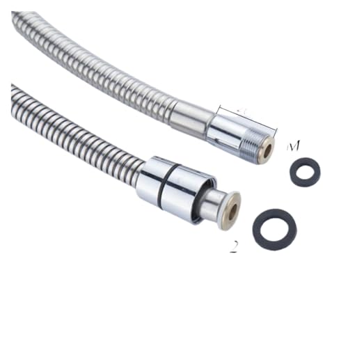 Xuro Edelstahl Chrom Oberfläche Pull Out Dusche Rohr, bad Waschbecken Küche Ablauf Wasserhahn Spezielle Schlauch(Aplus 1.5m) von Xuro