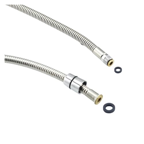 Xuro Edelstahl Chrom Oberfläche Pull Out Dusche Rohr, bad Waschbecken Küche Ablauf Wasserhahn Spezielle Schlauch(M16 Fine Thread) von Xuro