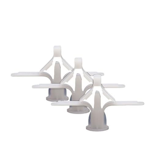 Xuro Kunststoff-Expansions-Trockenbau-Ankerrohr-Kit Schraube Selbstbohrende Wand Durchbohrte Gipskartonplatte Hohlziegel Faserplattennagel(WHITE) von Xuro