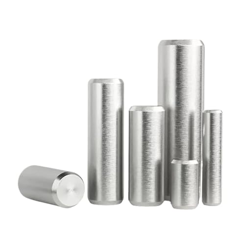 Xuro Zylindrischer Passstift M1 .5 M2 M3 M4 M5 M6 304 Edelstahl Metall Feste Wellenverriegelungsstifte Rundstange Vollstange(M5 x5pcs,14mm) von Xuro