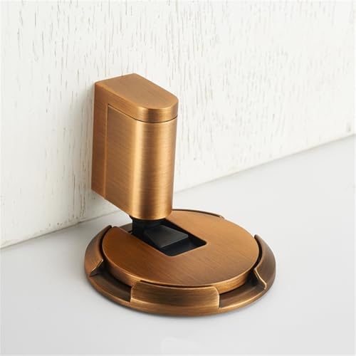 Winddichte Türstopper 1Stück, robuster mechanischer Bodentürstopper ohne Bohren, hält die Tür offen, Goldbronze Winddichte Türstopper 1Stück, robuster mechanischer Bodentürstopper ohne Bohren, hält die Tür offen, Goldbronze von Xusdamyj