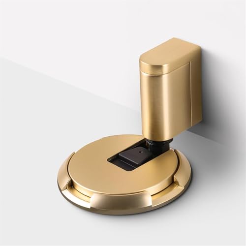 Winddichte Türstopper 2Stück, robuster mechanischer Bodentürstopper ohne Bohren, hält die Tür offen, Gold Winddichte Türstopper 2Stück, robuster mechanischer Bodentürstopper ohne Bohren, hält die Tür offen, Gold von Xusdamyj