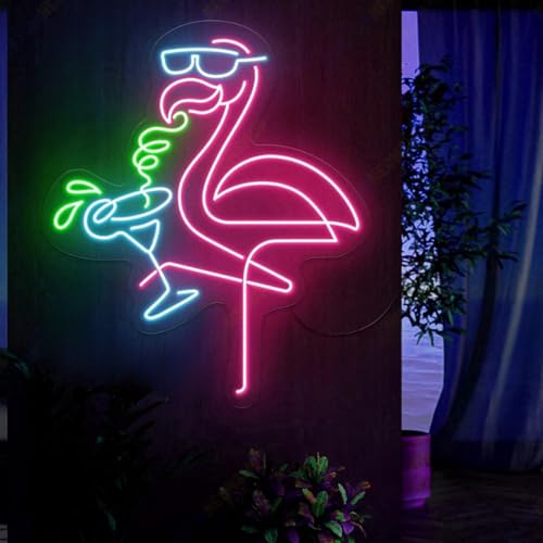 Xusdamyj Flamingo Neon Sign, Flamingo Neon Light, Flamingo Led Light Decorations, Led Sign For Bedroom, Flamingo Cocktail Sign Personalized Gift Xusdamyj Flamingo Neon Sign, Flamingo Neon Light, Flamingo Led Light Decorations, Led Sign For Bedroom, Flamingo Cocktail Sign Personalized Gift von Xusdamyj