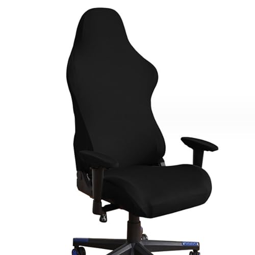 Xusxes Gaming Stuhlhussen, Bürostuhl Drehstuhl Bezug, Gaming Stuhl Bezug Waschbar, für Computer Stühle/dx Racing/pc Sitzbezug, Schwarz von Xusxes