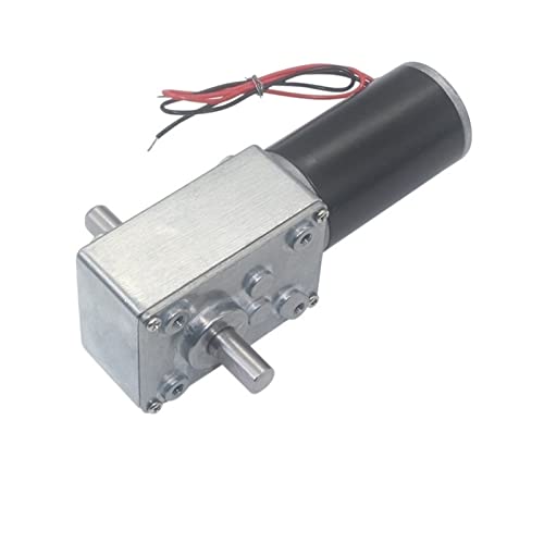 Getriebemotor mit hohem Drehmoment 5840-31ZY Doppelachsen-Turbinenschneckenmotor, kleiner Gleichstrommotor mit niedriger Drehzahl, elektrischer Grill-Werbetafelmotor (Color : 12v, Size : 40RPM) von Xuulan