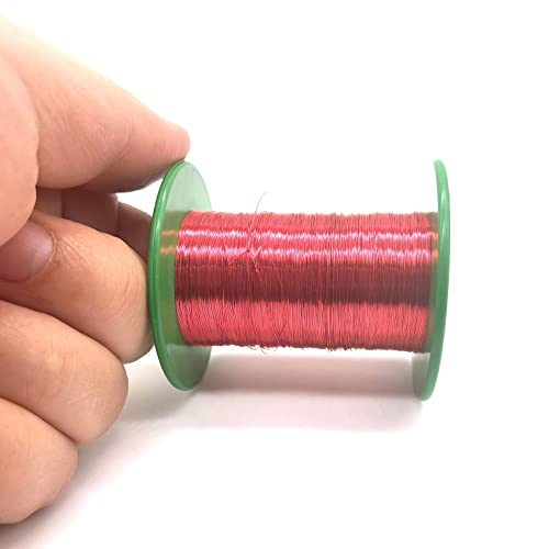 Xuulan 0,16 mm 0,13 mm 0,27 mm Kabel Kupfer emaillierte Magnetwicklung Spule Kupferdraht 44awg 24awg 32awg 18awg Rotkupferdraht Qa-1/155 for Spulen(OD 0.2mm) von Xuulan