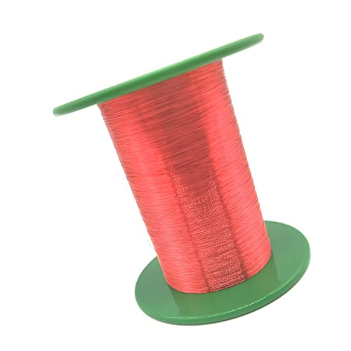 Xuulan 0,6 mm 0,19 mm 0,2 mm Emailliertes Kabel Kupfermagnetdraht 22 AWG 26 AWG 36 AWG Roter Kupferdraht Qa-1/155 for Elektromotoren(OD 0.06mm) von Xuulan