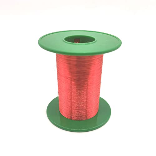 Xuulan 0,85 mm 0,1 mm 0,04 mm Kabel Kupfer emaillierter Magnetwickeldraht 38 AWG 20 AWG 40 AWG Rotkupferdraht Qa-1/155 for Induktivitätsspule(OD 0.11mm) von Xuulan