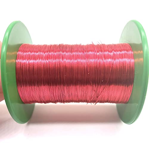 Xuulan 0,9 mm 0,55 mm 0,6 mm 0,03 mm Emailliertes Kabel Kupfermagnetdraht 40 AWG 18 AWG 24 AWG Roter Kupferdraht Qa-1/155 Wird in physikalischen Wissenschaftsexperimenten verwendet(OD 0.41mm) von Xuulan