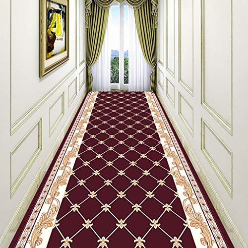 Xuulan rutschfeste wasserdichte Anti-Bacterial Teppich Läufer, Maschinenwaschbar, Neutral Modern, Umweltfreundlicher Latex Auf Der Rückseite, Super Absorbent (Color : B, Size : 400x120cm) von Xuulan