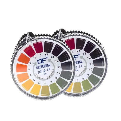 Xvbhaq 2 Rollen Universal pH-Teststreifen, Saure PH Teststreifen, Alkalinitäts PH-Teststreifen, PH-Teststreifenindikator, Lösungsteststreifen, Säure Base Indikatorstreifen von Xvbhaq