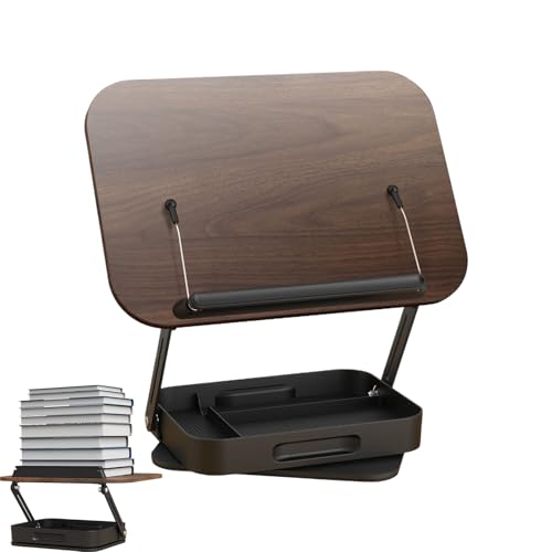 Xvilmaun Buchständer - Multifunktionales Präsentationsständer | Klappbarer Höhenversteller mit 360° Drehfunktion für Kochbücher Tablets Zeitschriften Laptops zu Hause von Xvilmaun