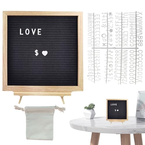 Xvilmaun Filz Texttafel - Holz Filz Tisch Schreibtafel - Veranderliche Rustikale Nachrichtentafel Schule Babyzimmer Kindergarten Restaurant Friseur von Xvilmaun