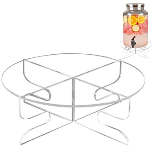Xvilmaun Getränkespender Ständer - Aus Acryl Getränkeständer Untersatz - Regalhalterung Organizer Für Party Buffet Tisch Küche Wohnzimmer Veranstaltung Dessert Kaffeetisch von Xvilmaun