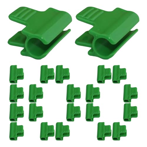 Xvilmaun Gewächshaus Clips | 100 Stück Gewächshaus Halterungen | Befestigungsclips für Abdeckung Rahmenrohr Netz Tunnel Winterbepflanzung Garten Gartenarbeit von Xvilmaun