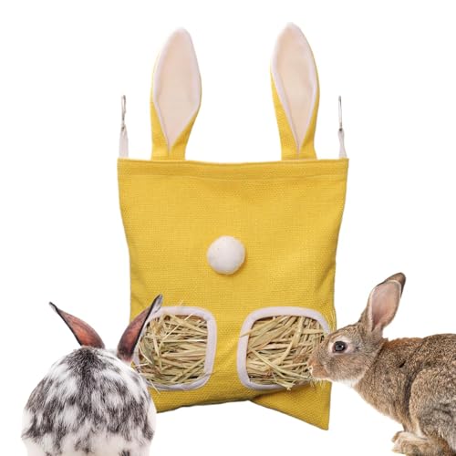 Xvilmaun Heu Spender Für Hasen | 2-Loch Heuspender Für Chinchillas - Großes Fassungsvermögen Forage Aufbewahrung Spender Kleintierkäfig Zubehör Für Hamster Kaninchen von Xvilmaun