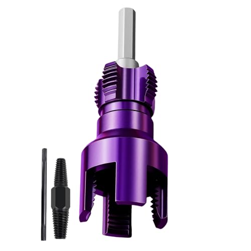 Xvilmaun Integriertes internes und externes Rohrgewindewerkzeug | Innen- und Außenrohrabzieher – Sanitär-Wartungsarbeiten, Abzieher für Keller, Outdoor-Projekte, Garten, Garage, Zuhause von Xvilmaun
