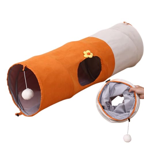 Xvilmaun Katzentunnel Spielzeug,Mit Ball Falbar Welpen Röhre - Kratzfeste Spielhöhle Zur Beschäftigung Als Trainingszubehör Für Wohnung Und Bewegung Xvilmaun Katzentunnel Spielzeug,Mit Ball Falbar Welpen Röhre - Kratzfeste Spielhöhle Zur Beschäftigung Als Trainingszubehör Für Wohnung Und Bewegung von Xvilmaun
