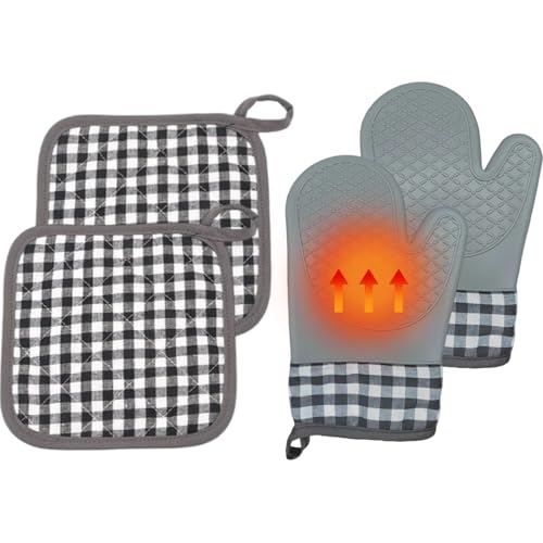 Xvilmaun Küchenhandschuhe | Backhandschuhe Küchenhelfer,Hitzehandschuhe Schutz Für Grillen Kochen Backen Servieren Heißluftfritteuse Mikrowelle Haushalt Outdoor Xvilmaun Küchenhandschuhe | Backhandschuhe Küchenhelfer,Hitzehandschuhe Schutz Für Grillen Kochen Backen Servieren Heißluftfritteuse Mikrowelle Haushalt Outdoor von Xvilmaun