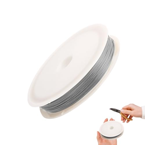 Xvilmaun Perlendraht - Stahldraht Für Halsketten,Flexibler dünner Faden Bastelbedarf zur Herstellung von Armbändern, Halsketten, Weihnachtsdekoration und Xvilmaun Perlendraht - Stahldraht Für Halsketten,Flexibler dünner Faden Bastelbedarf zur Herstellung von Armbändern, Halsketten, Weihnachtsdekoration und von Xvilmaun