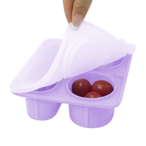Xvilmaun Reise Snack Tablett,Mit Unterteilungen | 3 Fächer 420Ml Silikon Mehrwegbehälter für Kinder Picknick Camping Reise Und von Xvilmaun
