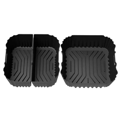 Xvilmaun Silicone Airfryer Korb,Küchenbackzubehör - Antihaft Backeinsätze für Heißluftfritteuse Zu Hause Backen Dämpfen Restaurant Xvilmaun Silicone Airfryer Korb,Küchenbackzubehör - Antihaft Backeinsätze für Heißluftfritteuse Zu Hause Backen Dämpfen Restaurant von Xvilmaun