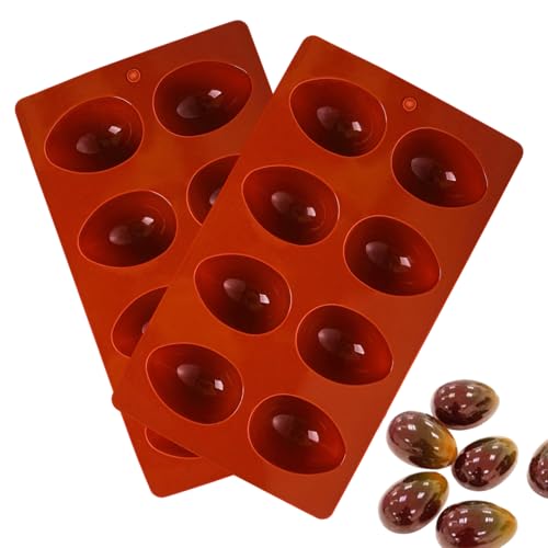 Xvilmaun Silikon Eierformen,8-Fach Eier-Form Eiswürfelform | Backofengeeignet Für Gummibärchen Schokolade Mousse Kuchen Deko Backformen Set Xvilmaun Silikon Eierformen,8-Fach Eier-Form Eiswürfelform | Backofengeeignet Für Gummibärchen Schokolade Mousse Kuchen Deko Backformen Set von Xvilmaun