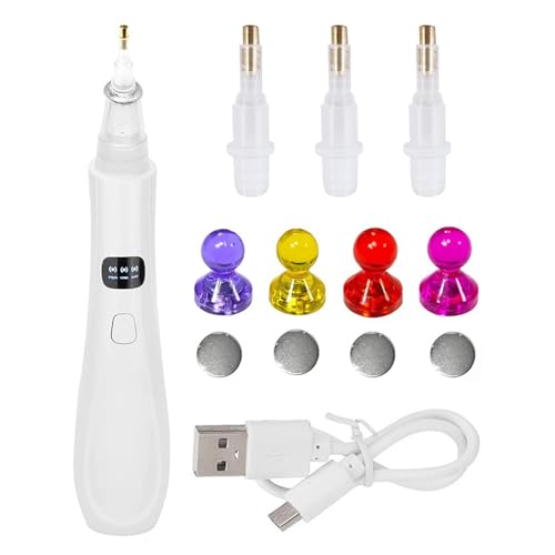 Xvilmaun Strassstein Stift | Nagel Punktier Stift,Elektrischer Picker 3 Saugstufen Ersatzspitze Für Stickerei Deko Basteln Makeup Maniküre von Xvilmaun