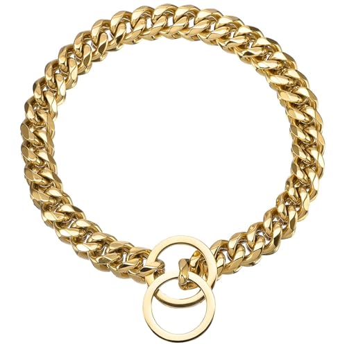 Hunde Halskragen 24 '' Langgeschweißtes Link Edelstahlkettenkragen mit Schnalle leicht zu tragen und entfernen schläfrige Hundekette für kleine, mittlere und große Hunde Hunde Halskragen 24 '' Langgeschweißtes Link Edelstahlkettenkragen mit Schnalle leicht zu tragen und entfernen schläfrige Hundekette für kleine, mittlere und große Hunde von Xweptuy