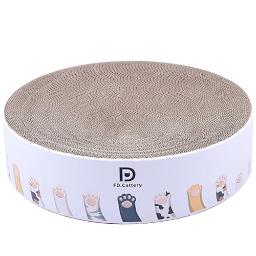 Katzenkratzbett 2 in 1 Pappkatze Kratzplatte, 14x3 Schüssel Runde Kratzer Dampproof robuster Kratzfest einfach wie von Xweptuy