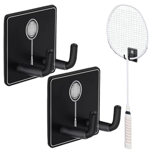Xweptuy 2pcs Wandhaken Selbstkleber Handtuchhaken Dual Hooks Tennisschläger Halter Universal Heavy Duty Edelstahl Hanging Haken H Xweptuy 2pcs Wandhaken Selbstkleber Handtuchhaken Dual Hooks Tennisschläger Halter Universal Heavy Duty Edelstahl Hanging Haken H von Xweptuy