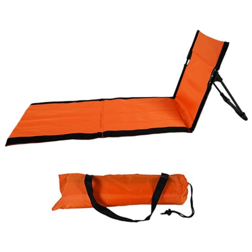 Xweptuy LECLINING Beach Matte 15x43.3x15.8 '' Oxford Stoff wasserdicht Faltbarer Strandstuhlleichter und tragbarer Strandliege für Erwachsene Urlaub Camping Park von Xweptuy