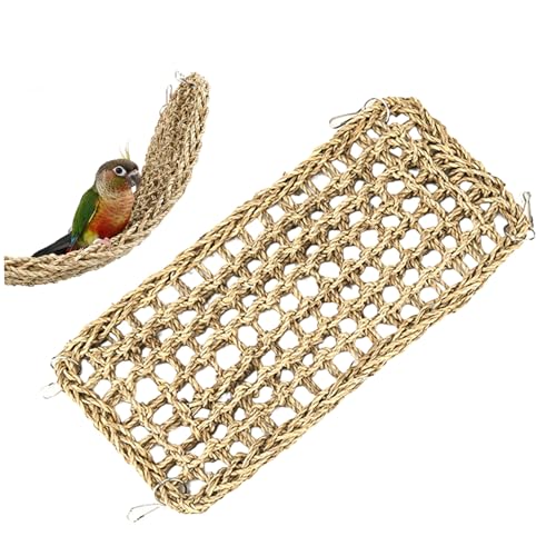 Xweptuy Vogel Seegrasmatte 15.75x7, 48 Zoll Natures Gras gewebt Vogel Futtersuche Kau -Wand Shots Kletterseil Papageienspielzeug Hängematte mit Haken Xweptuy Vogel Seegrasmatte 15.75x7, 48 Zoll Natures Gras gewebt Vogel Futtersuche Kau -Wand Shots Kletterseil Papageienspielzeug Hängematte mit Haken von Xweptuy