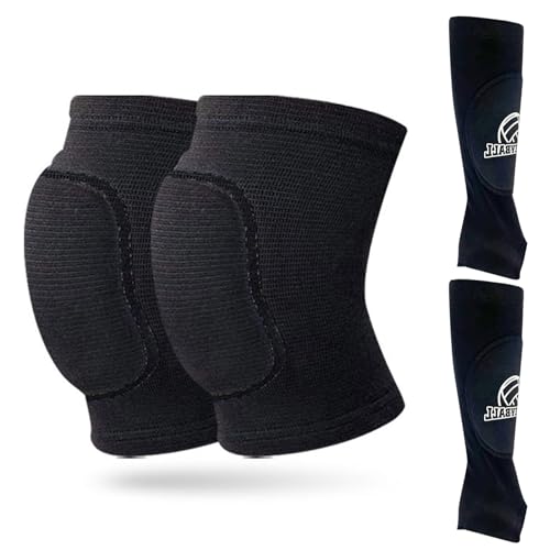 Xweptuy Volleyball Knieschalter und Volleyball Armärmel, Pad Unterarm Ellbogenhülle mit Schutzpolster und Daumenloch, Accessoires für Kinder 8-14 Jahre Xweptuy Volleyball Knieschalter und Volleyball Armärmel, Pad Unterarm Ellbogenhülle mit Schutzpolster und Daumenloch, Accessoires für Kinder 8-14 Jahre von Xweptuy