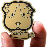 Dekorative Magnet Meerschweinchen in Silber Pvc, Gold Oder Kupfer Mit Schwarzer Gravur, Dekorative Stolpermittel Gravur Und Laser Ausschnitt Erstellt Dekorative Magnet Meerschweinchen in Silber Pvc, Gold Oder Kupfer Mit Schwarzer Gravur, Dekorative Stolpermittel Gravur Und Laser Ausschnitt Erstellt von XxGalleryDesign