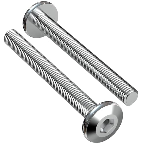 XxinXrong 40 Stück M6 Schrauben Set, Flachkopfschrauben M6x60MM, Möbelschrauben mit Innensechskant Flachkopfschrauben, Zylinderschrauben Zylinderkopfschrauben, für Möbel Betten Stühle XxinXrong 40 Stück M6 Schrauben Set, Flachkopfschrauben M6x60MM, Möbelschrauben mit Innensechskant Flachkopfschrauben, Zylinderschrauben Zylinderkopfschrauben, für Möbel Betten Stühle von XxinXrong