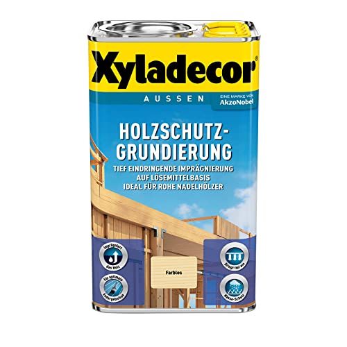 Xyladecor Holzschutz-Grundierung - auf Lösemittelbasis, 2,5 Liter, Farblos von Xyladecor