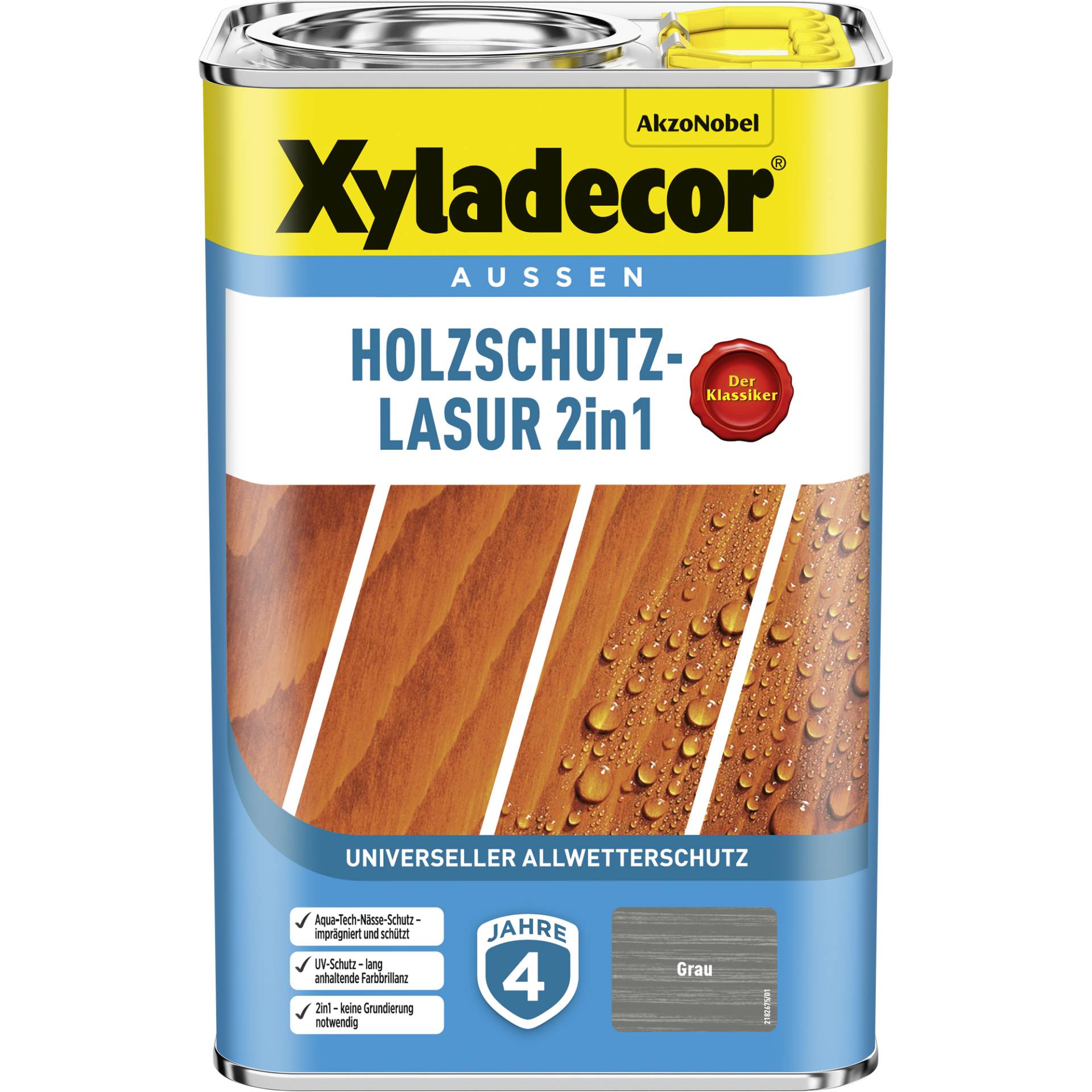 Xyladecor 2in1 Holzschutzlasur grau 4 l Xyladecor 2in1 Holzschutzlasur grau 4 l von Xyladecor