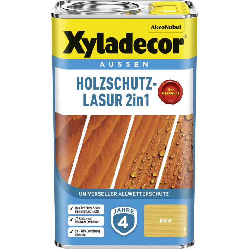 Xyladecor 2in1 Holzschutzlasur kieferfarben 2,5 l von Xyladecor
