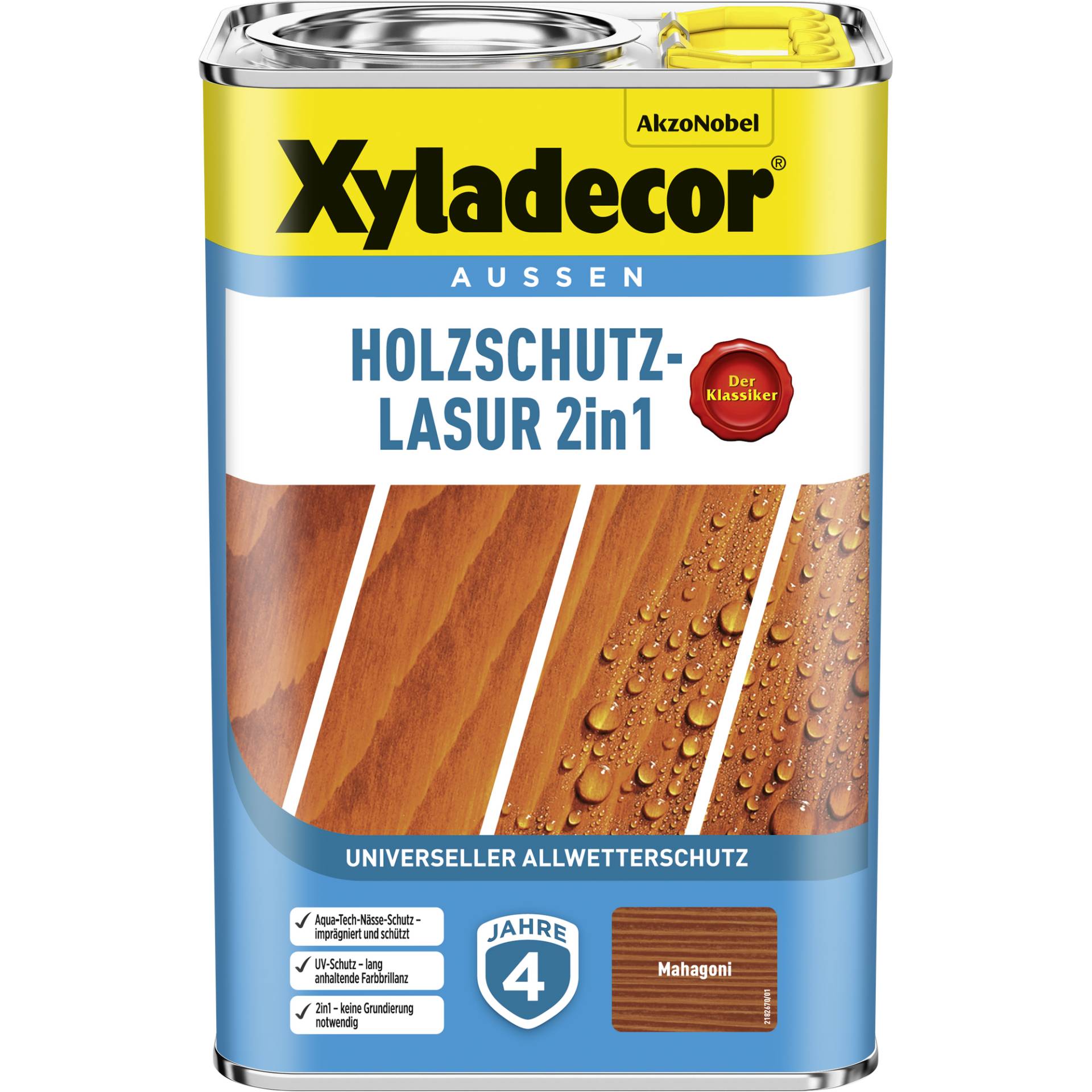 Xyladecor 2in1 Holzschutzlasur mahagonifarben 4 l Xyladecor 2in1 Holzschutzlasur mahagonifarben 4 l von Xyladecor
