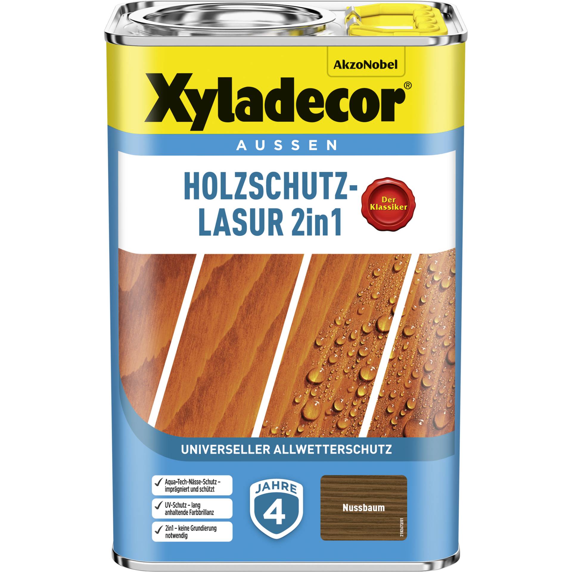 Xyladecor 2in1 Holzschutzlasur nussbaumfarben 4 l Xyladecor 2in1 Holzschutzlasur nussbaumfarben 4 l von Xyladecor