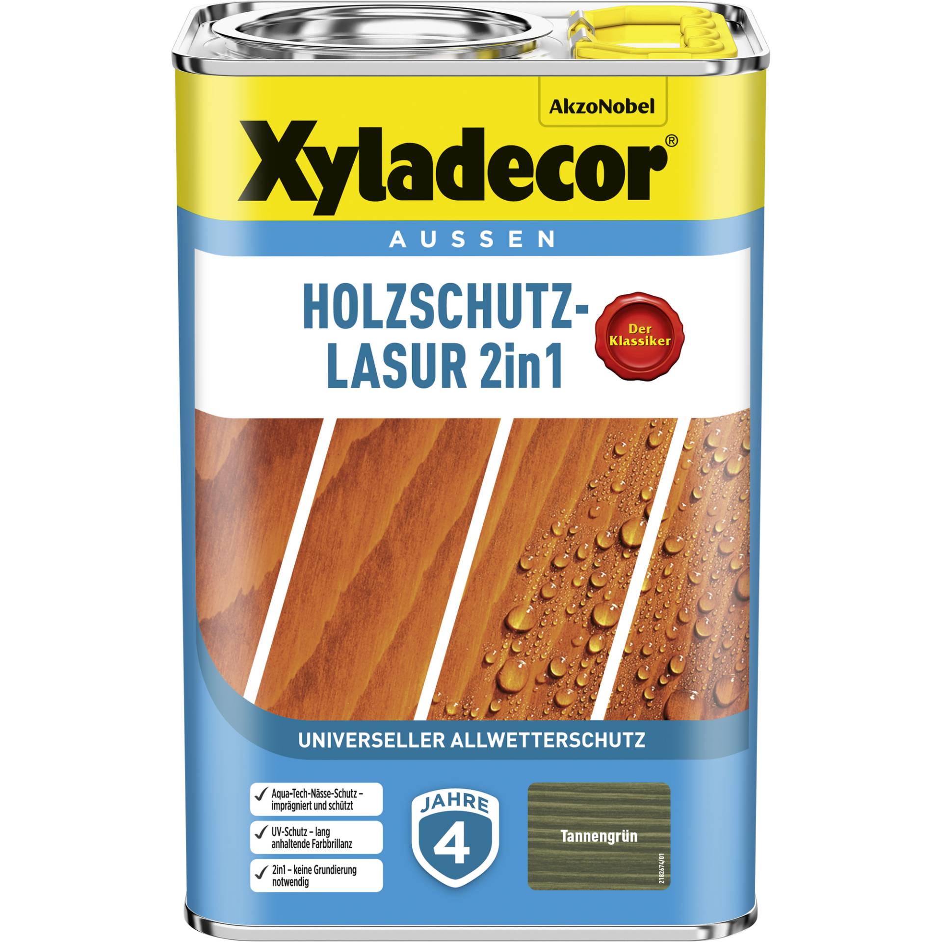 Xyladecor 2in1 Holzschutzlasur tannengrün 4 l Xyladecor 2in1 Holzschutzlasur tannengrün 4 l von Xyladecor