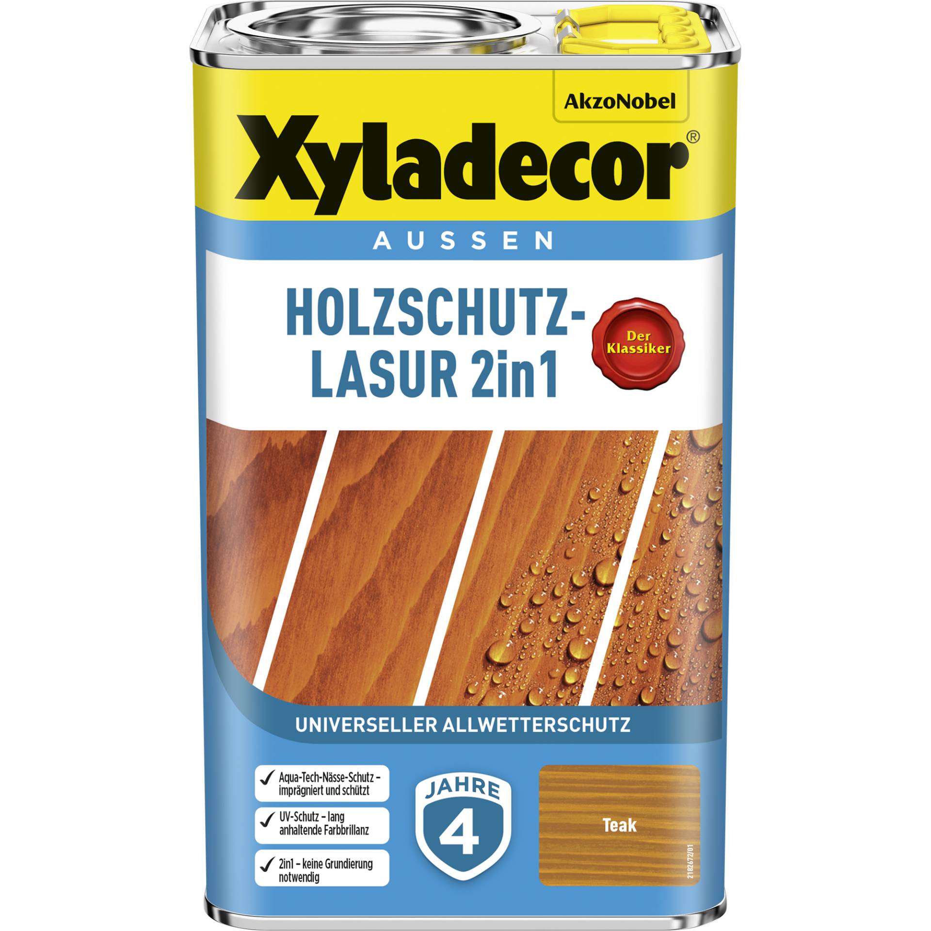 Xyladecor 2in1 Holzschutzlasur teakfarben 2,5 l Xyladecor 2in1 Holzschutzlasur teakfarben 2,5 l von Xyladecor