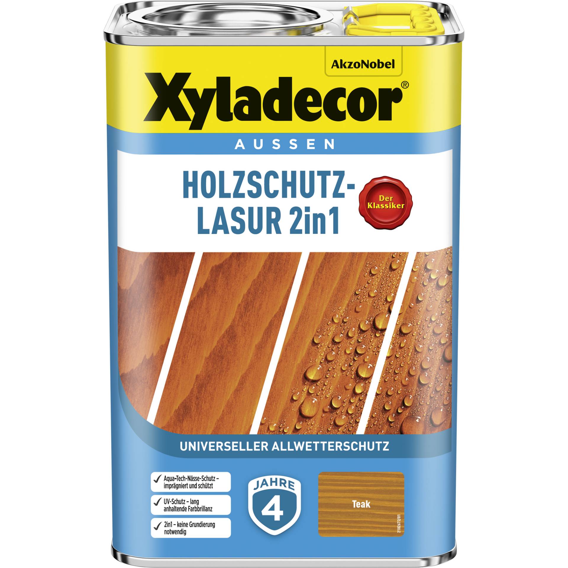 Xyladecor 2in1 Holzschutzlasur teakfarben 4 l Xyladecor 2in1 Holzschutzlasur teakfarben 4 l von Xyladecor