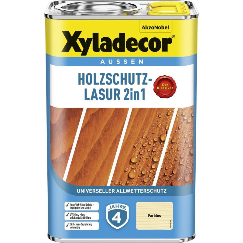 Xyladecor 2in1 Holzschutzlasur transparent 4 l von Xyladecor
