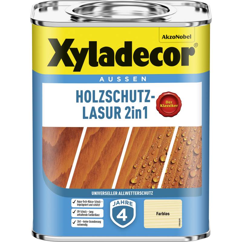 Xyladecor 2in1 Holzschutzlasur transparent 750 ml von Xyladecor