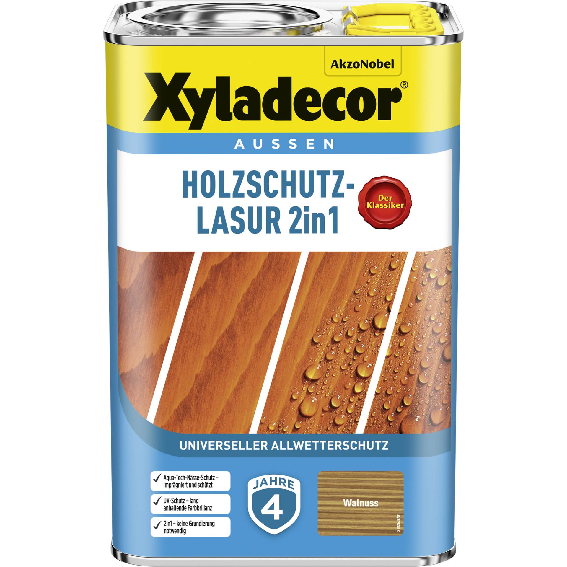Xyladecor 2in1 Holzschutzlasur walnussfarben 4 l Xyladecor 2in1 Holzschutzlasur walnussfarben 4 l von Xyladecor