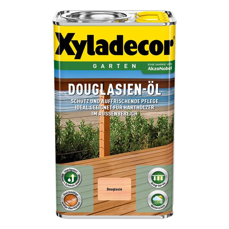 Xyladecor Douglasien-Öl Holzschutz für außen seidenglänzend 2,5 l von Xyladecor